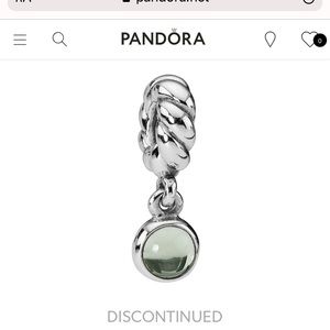 Pandora Lime Quartz Charm